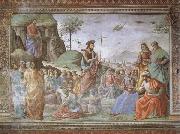 Domenicho Ghirlandaio Predigt Johannes des Taufers painting
